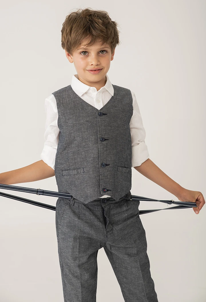 Linen shirt long sleeves for boy