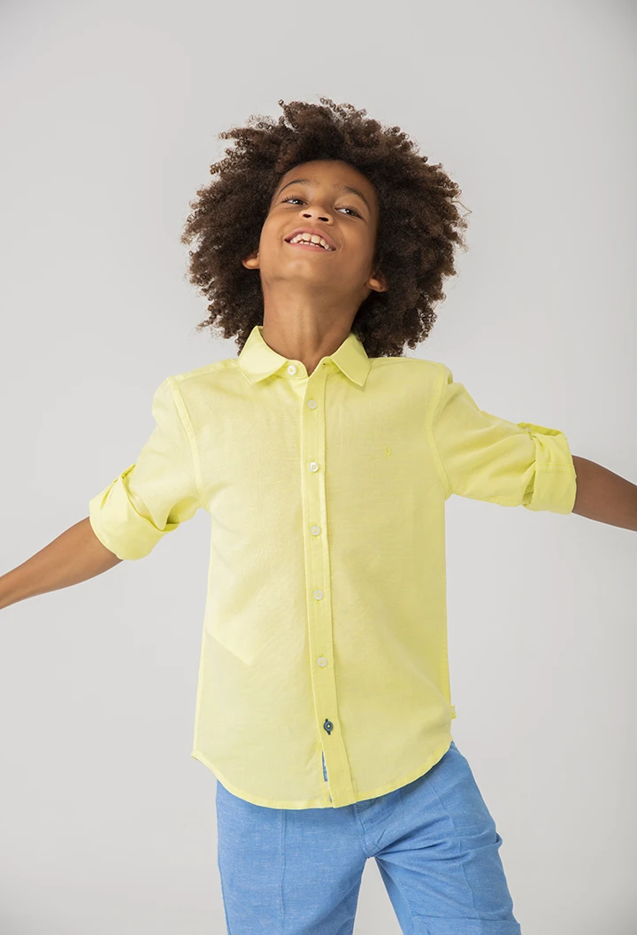 Linen shirt long sleeves for boy