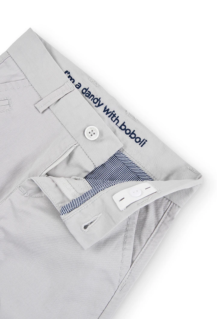 Satin bermuda shorts stretch for boy