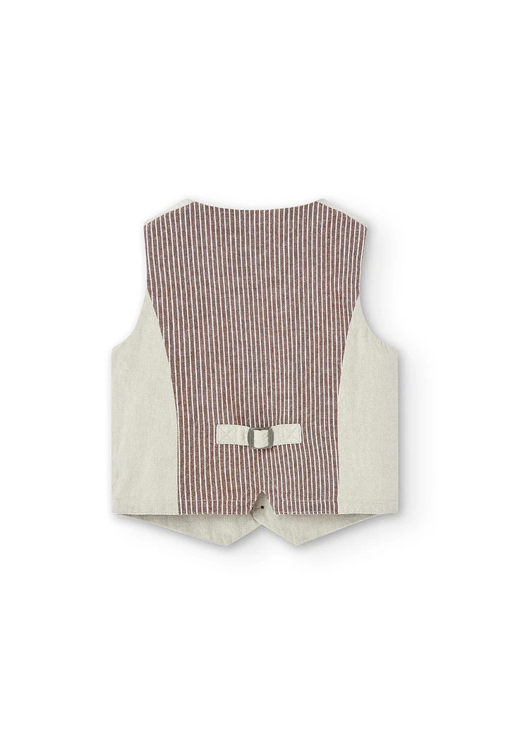 Linen vest combined for boy