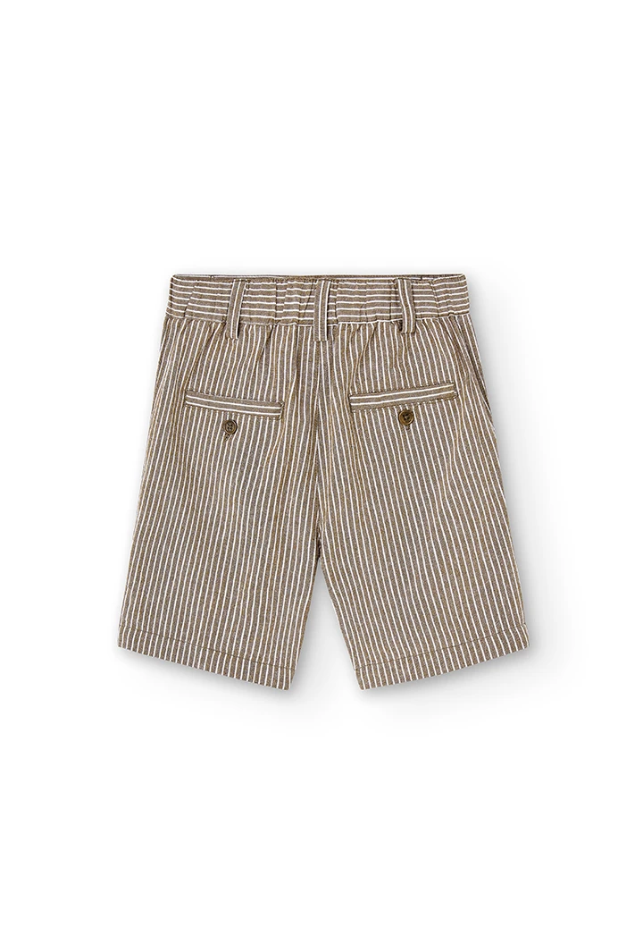 Leinen kurze hose gestreift für junge