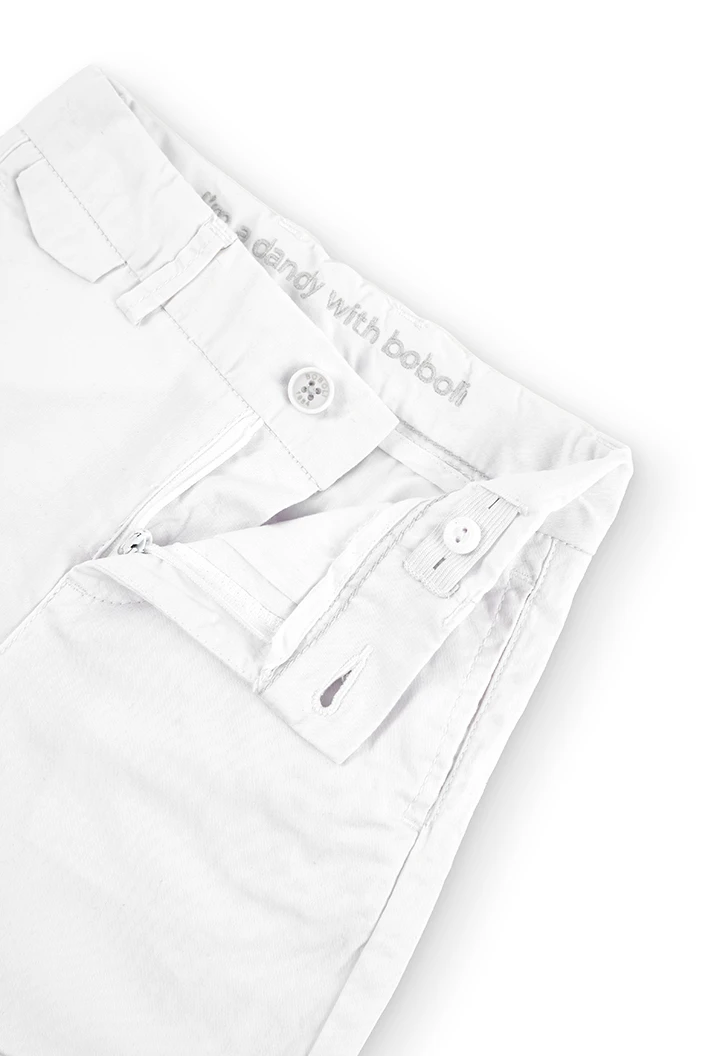 Bermudas satén elástico de niño