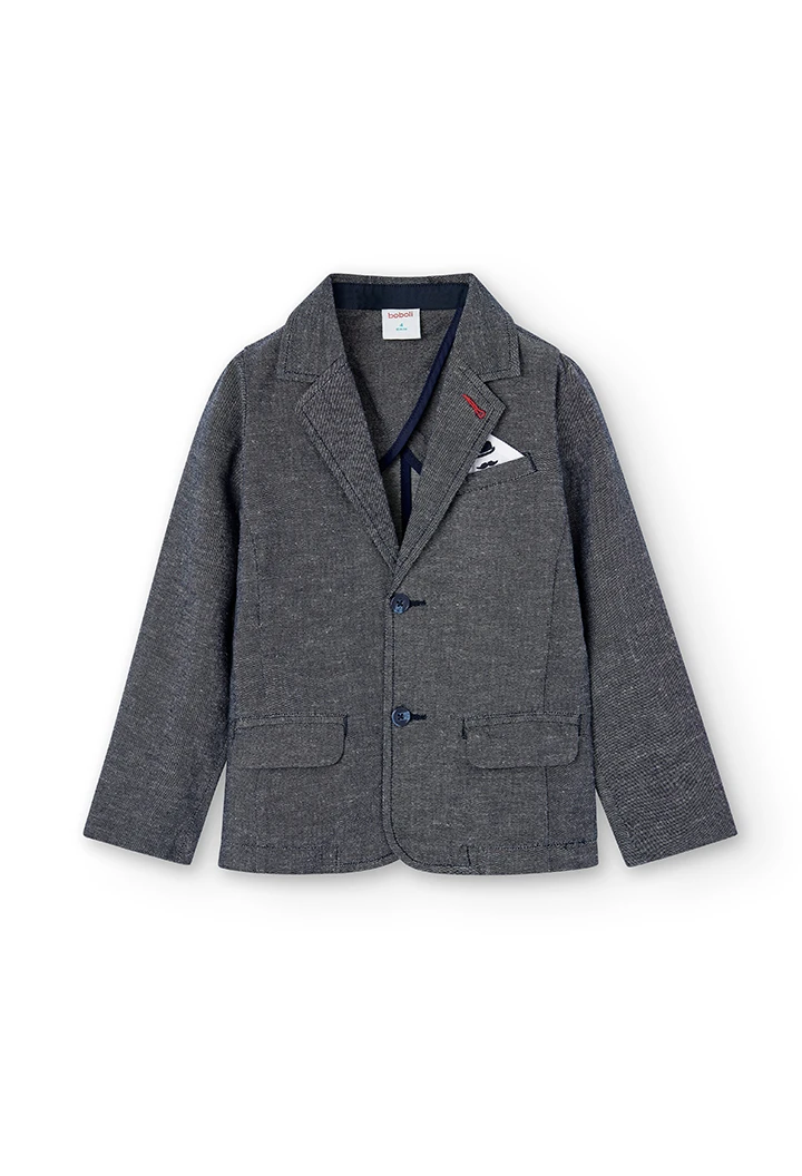 Blazer en lin jean pour garçon