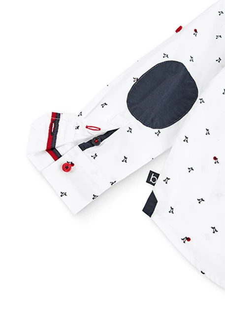 Chemise en popeline "palmiers" pour garçon