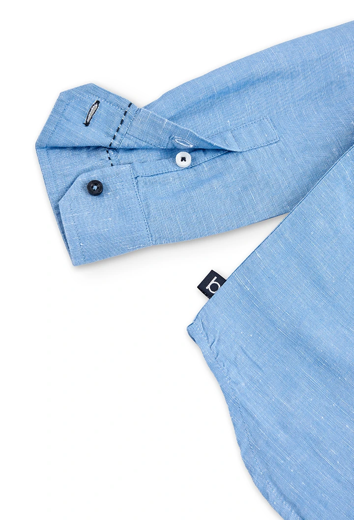 Chemise en lin manche longue pour garçon