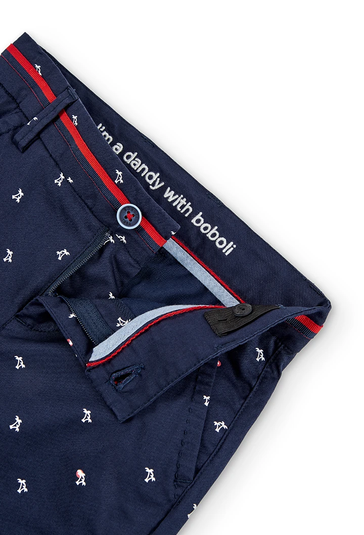 Kurze hose satin "palmen" für junge
