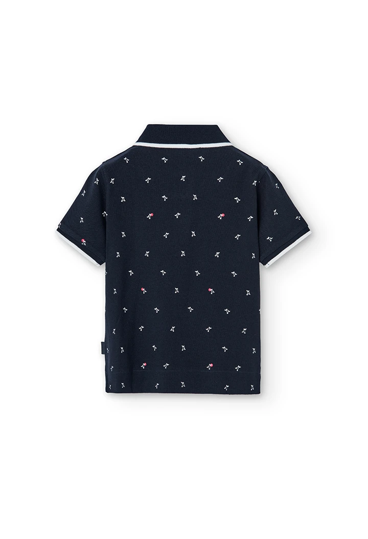 Polo piqué "palmeras" de niño