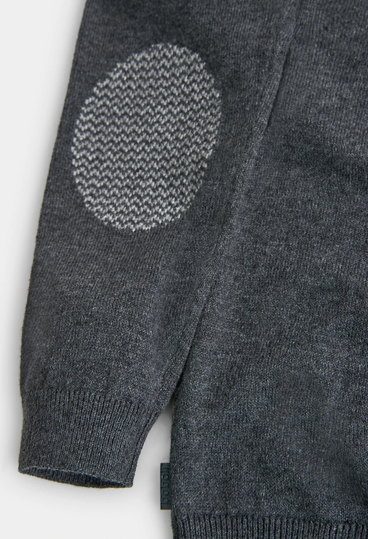 Pull avec coudieres pour garçon