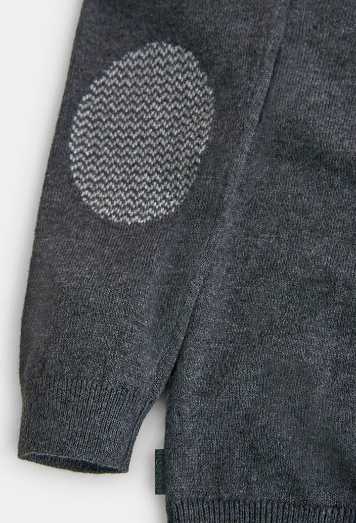 Pull avec coudieres pour garçon