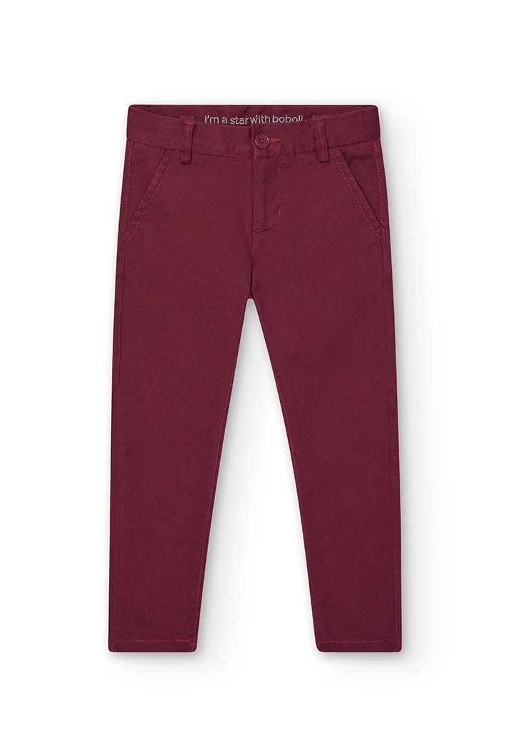 Pantalon stretch en satin pour garçon -BCI