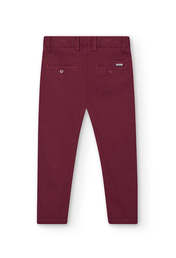 Stretch satin trousers for boy -BCI
