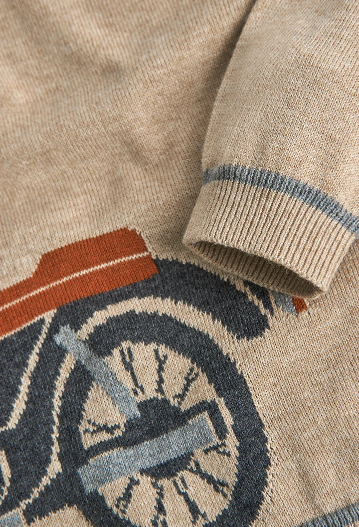 Knitwear pullover \"motorcycle\" for boy