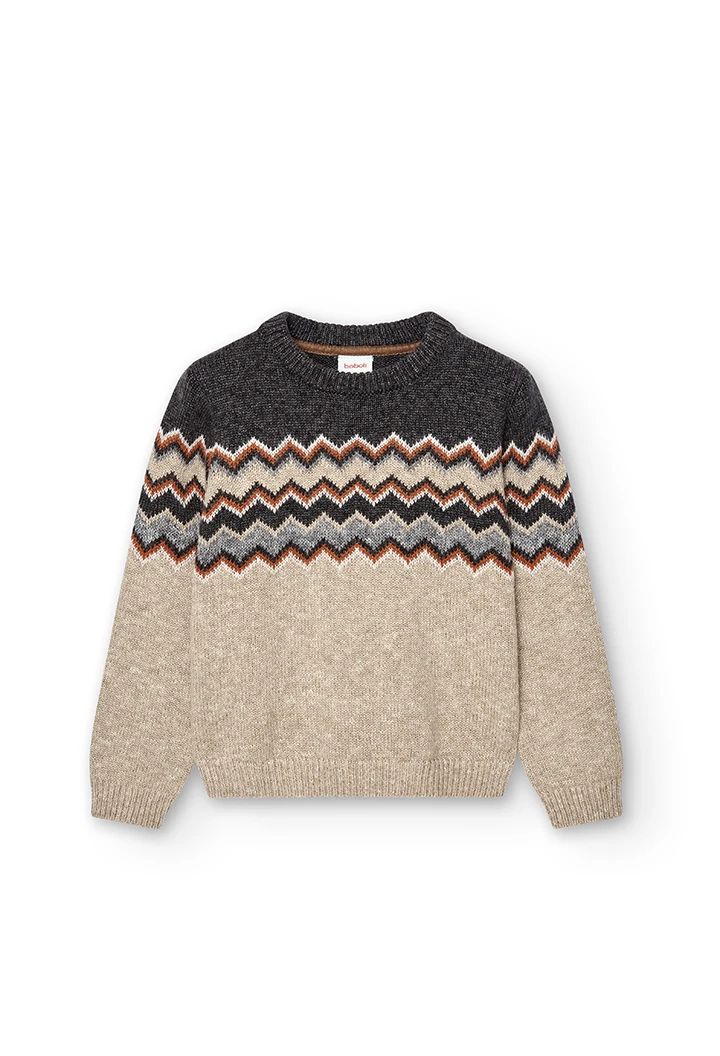 Pull en jaquard pour garçon