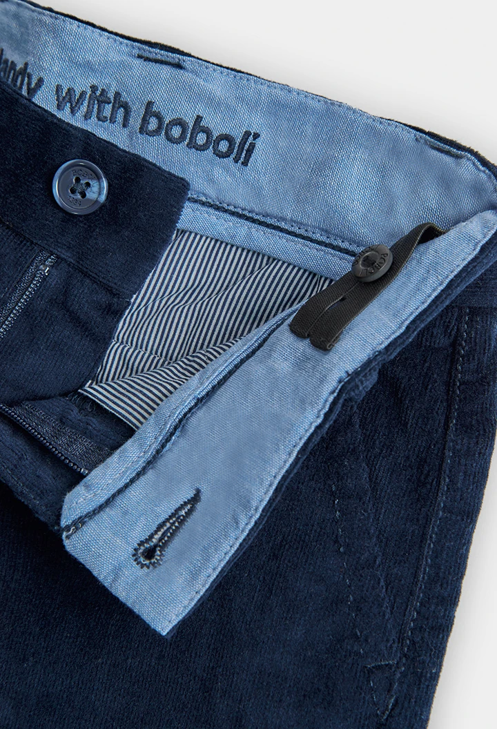 Microcorduroy trousers for boy -BCI