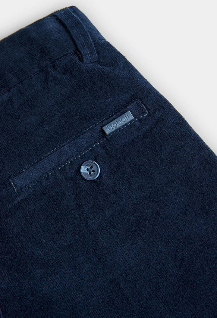 Microcorduroy trousers for boy -BCI