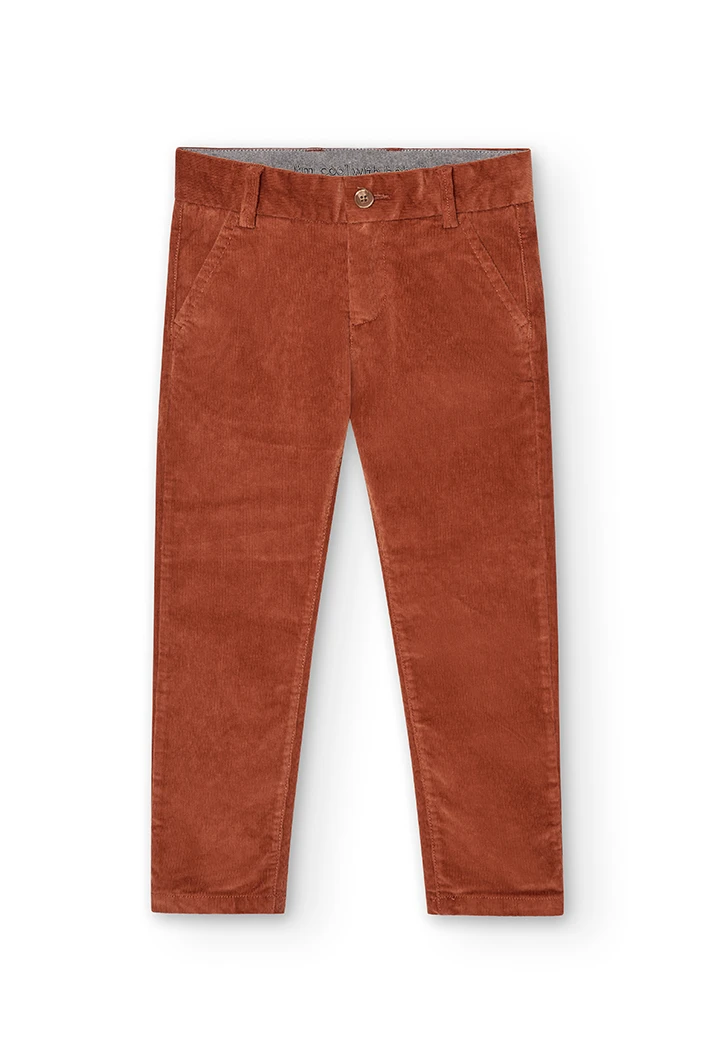 Microcorduroy trousers for boy -BCI