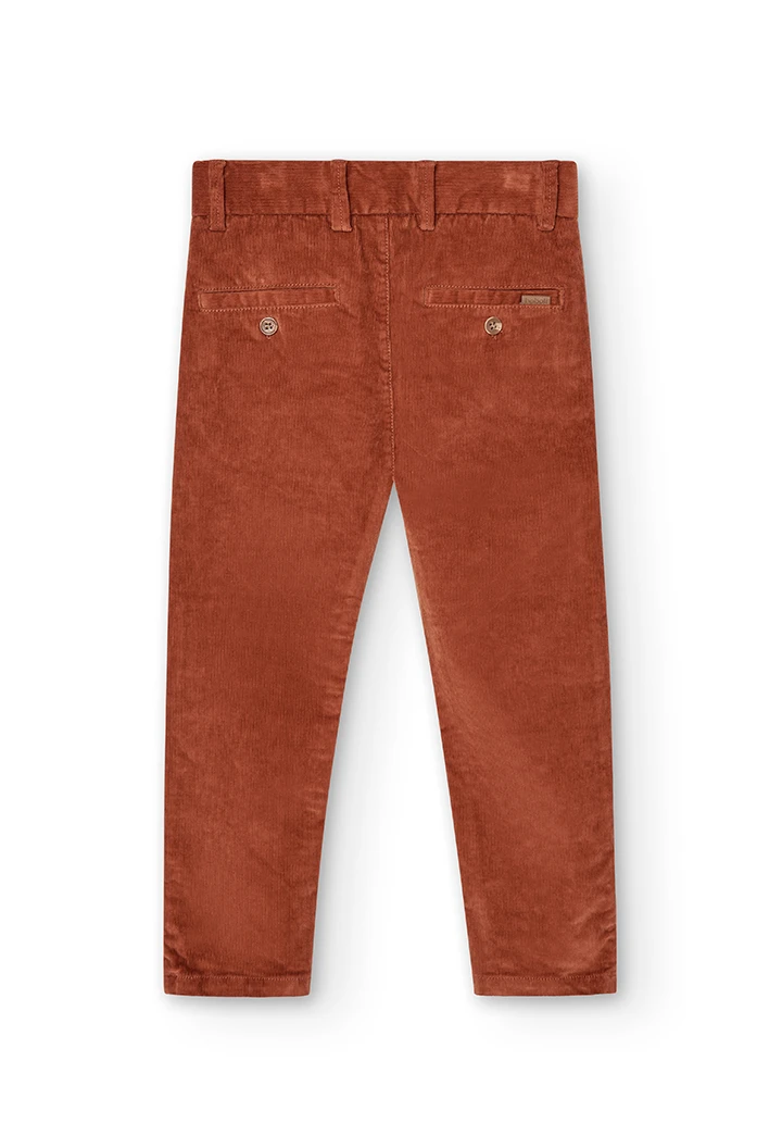 Pantalón micropana de niño en color cobre -BCI