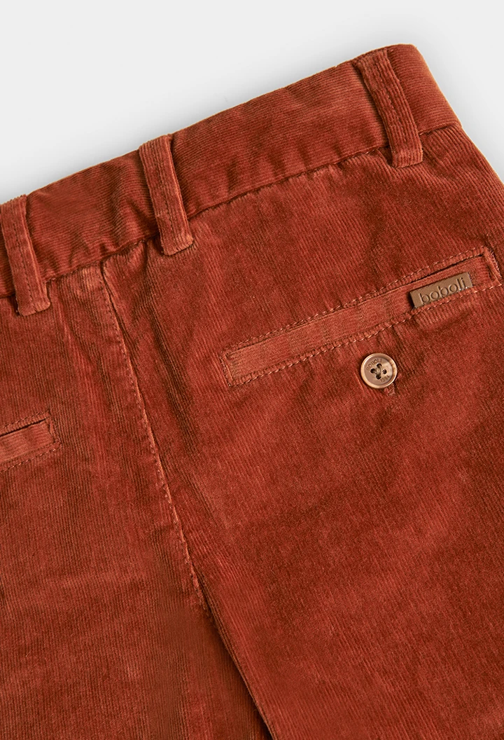 Pantaló micropana de nen color coure
