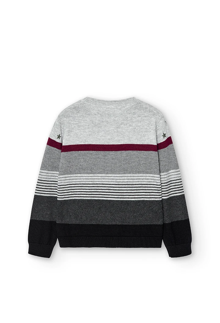 Pull à rayures pour garçon