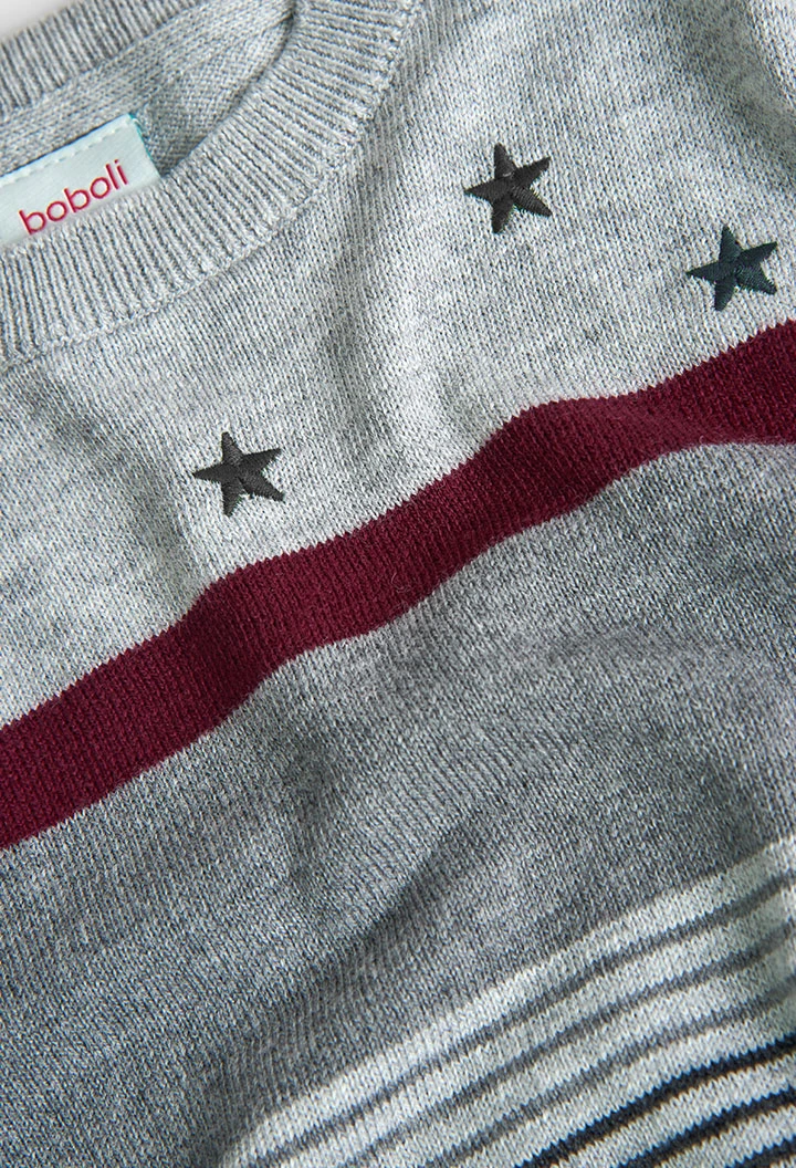 Pull à rayures pour garçon