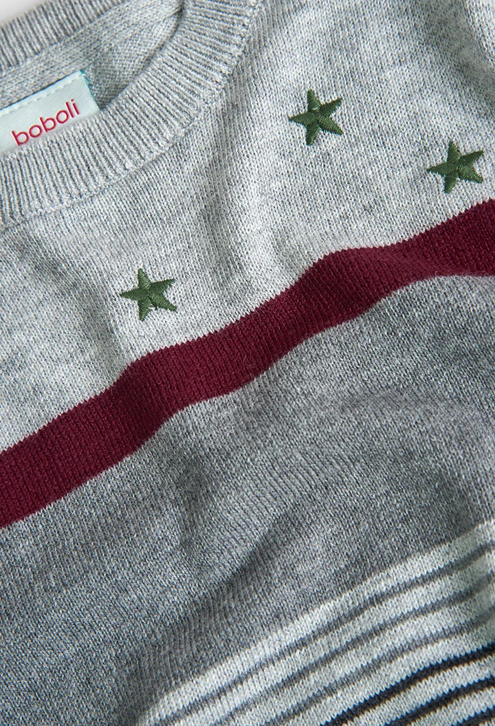 Pull à rayures pour garçon