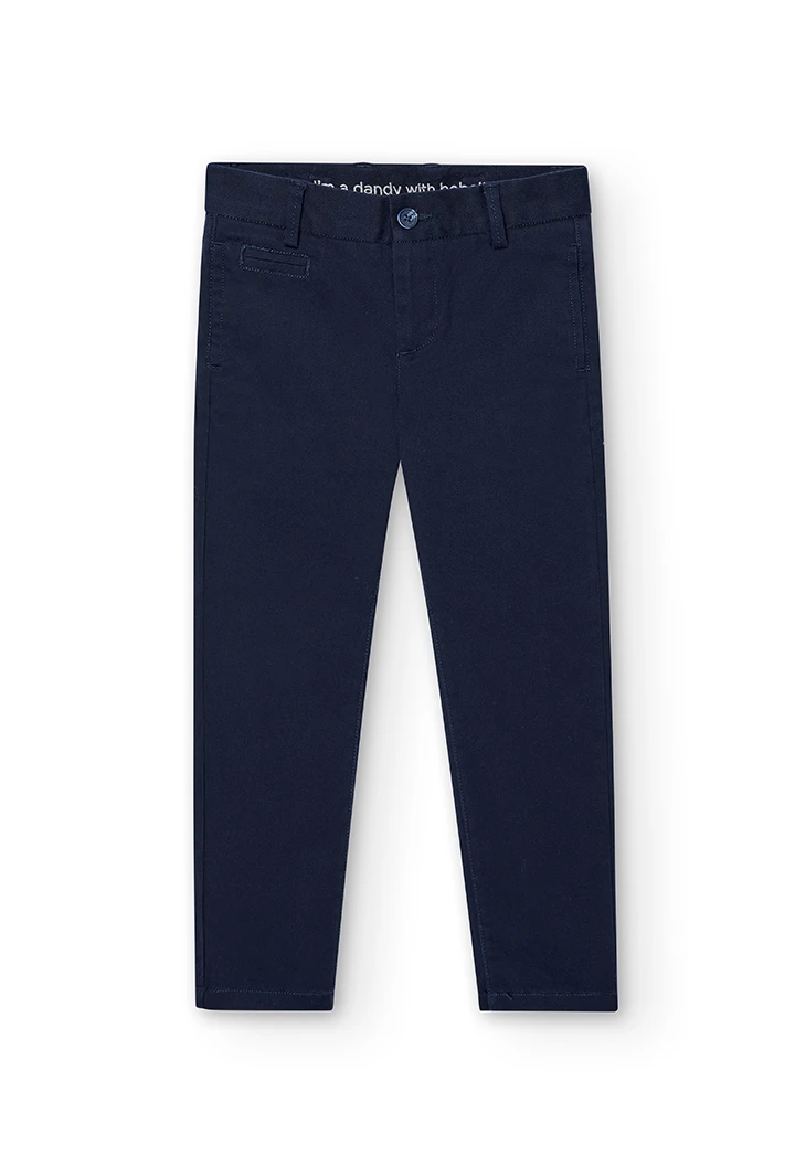 Pantalon stretch en satin pour garçon