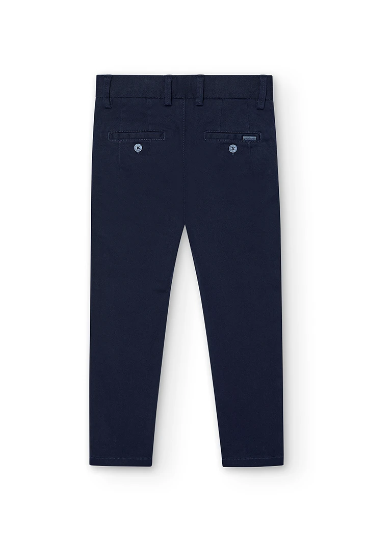 Pantalon stretch en satin pour garçon