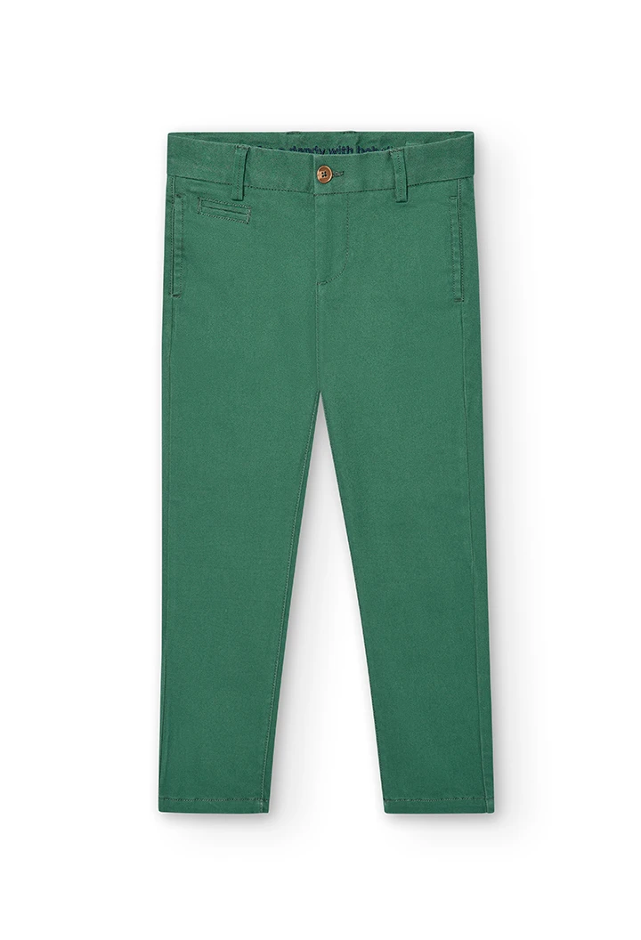 Pantalon stretch en satin pour garçon
