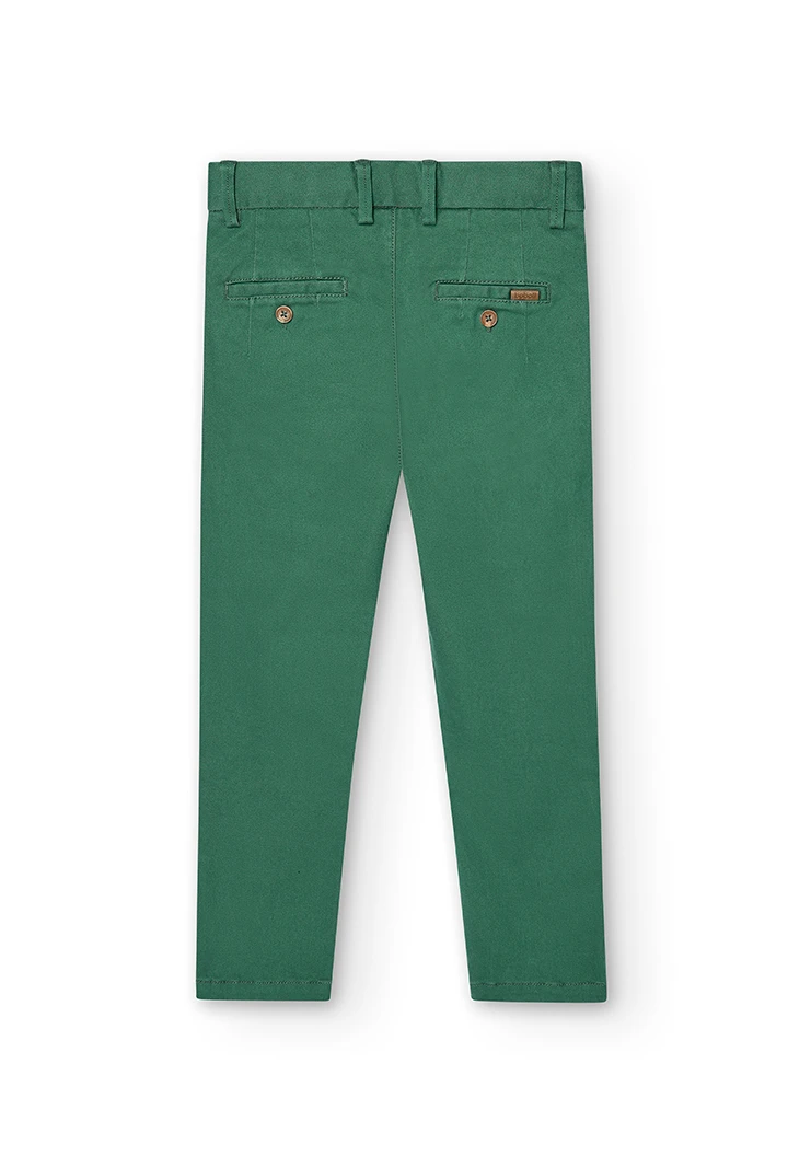 Pantalon stretch en satin pour garçon