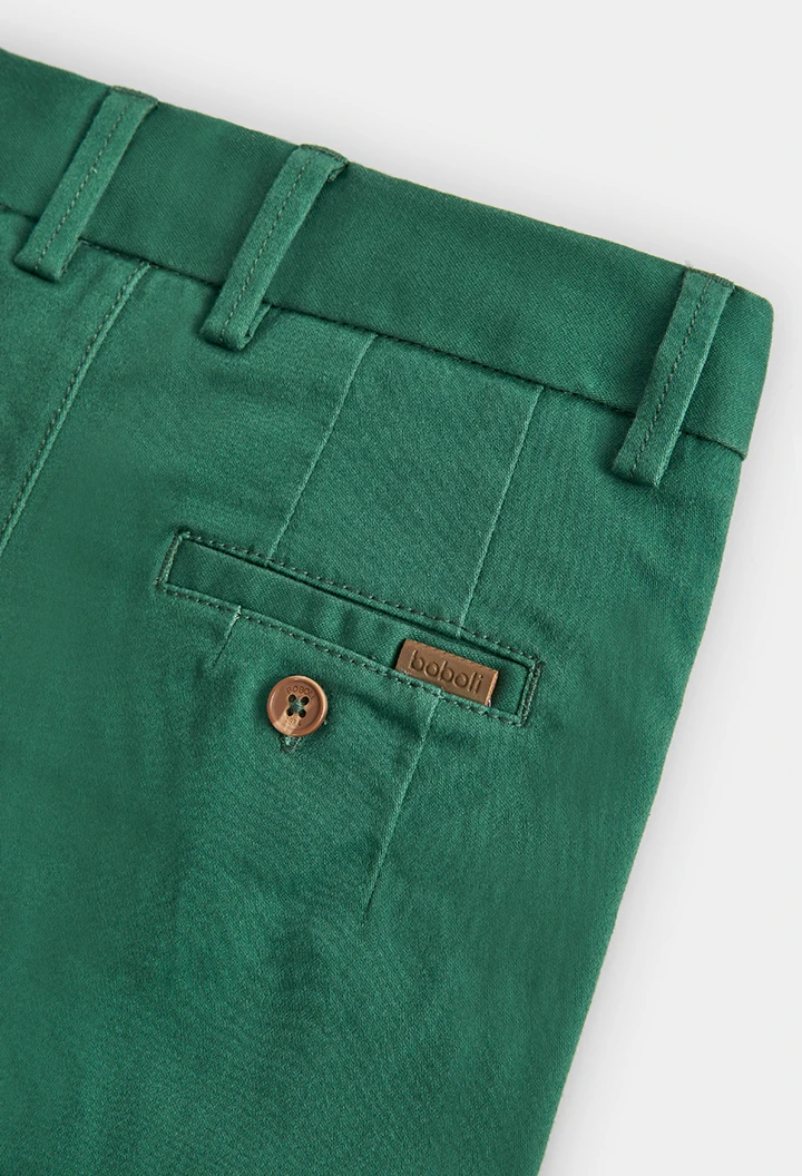 Pantalon stretch en satin pour garçon