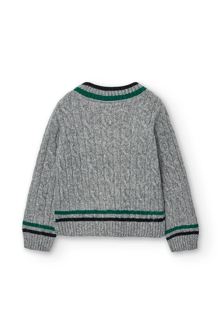 Pull col v pour garçon