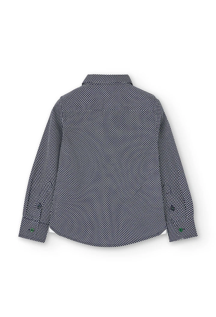 Chemise en popeline imprimée pour garçon