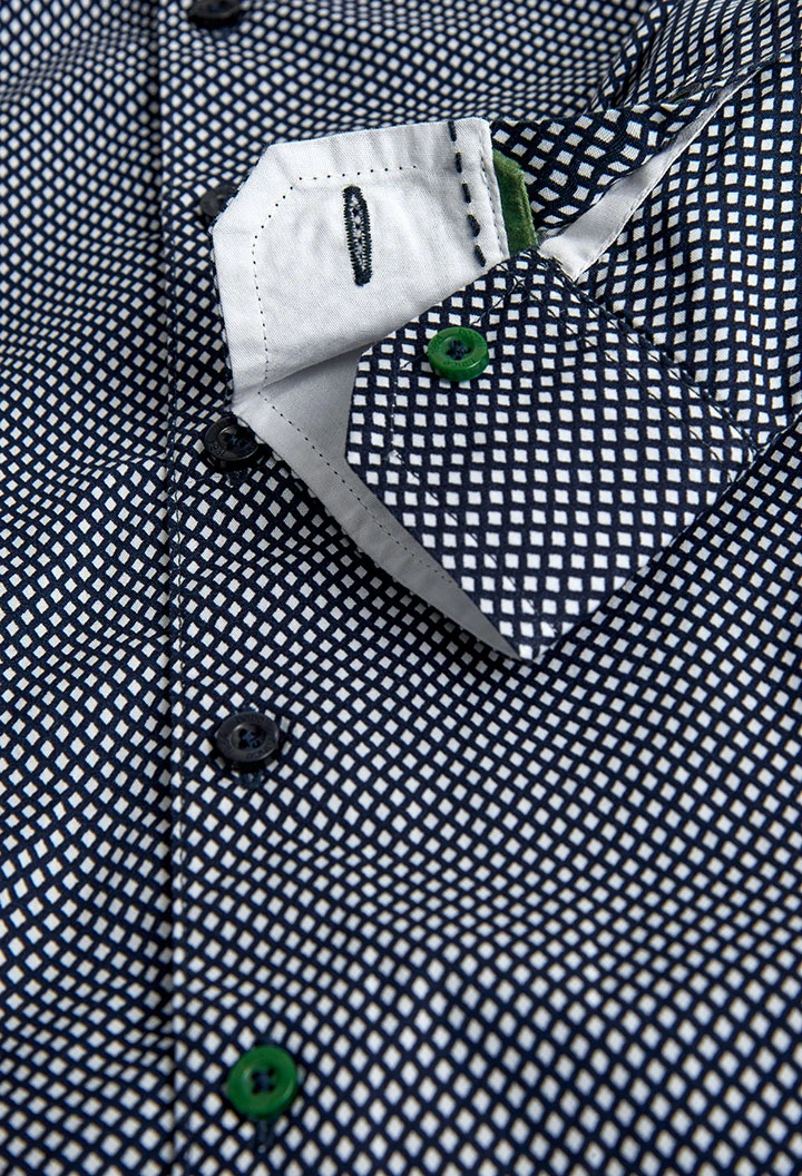 Chemise en popeline imprimée pour garçon