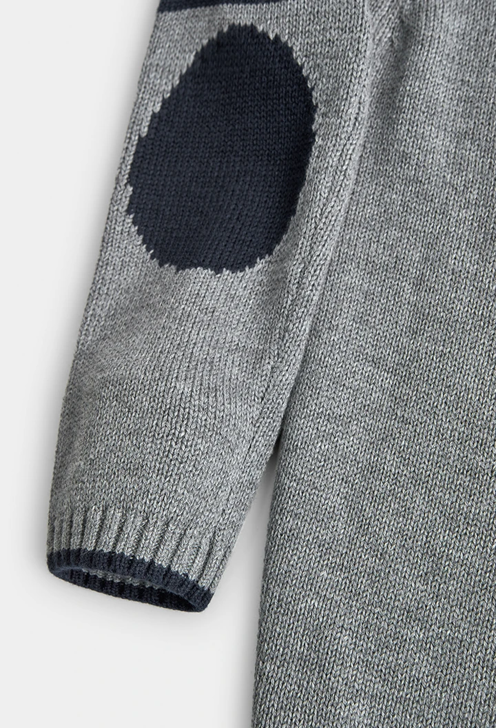 Jaqueta tricotosa de nen gris