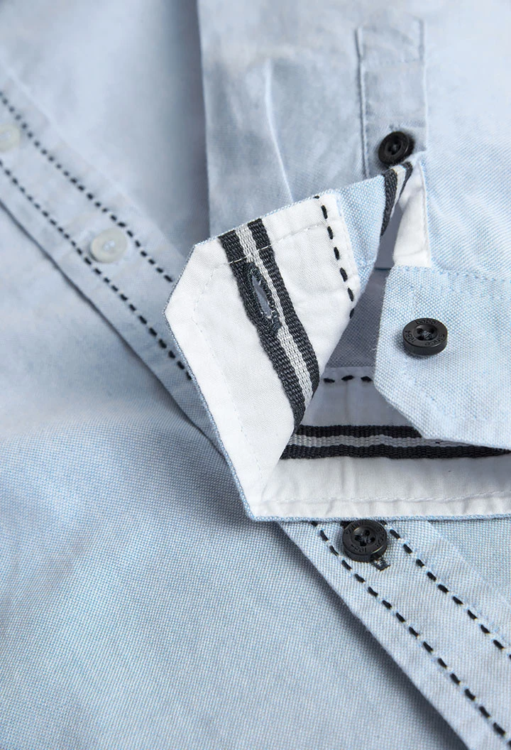 Camisa oxford manga larga de niño