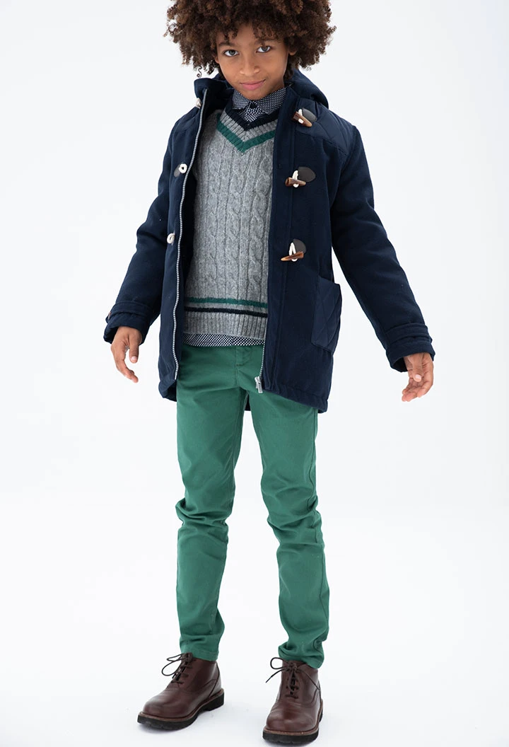 Cloth jacket hooded for boy