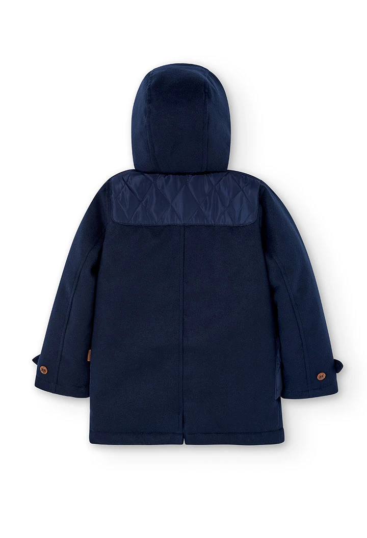 Jacke stoff mit kapuze für junge