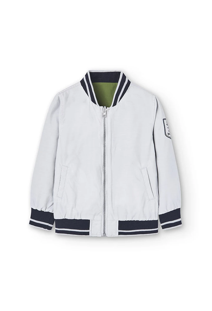 Veste en tissu technique pour garçon en vert