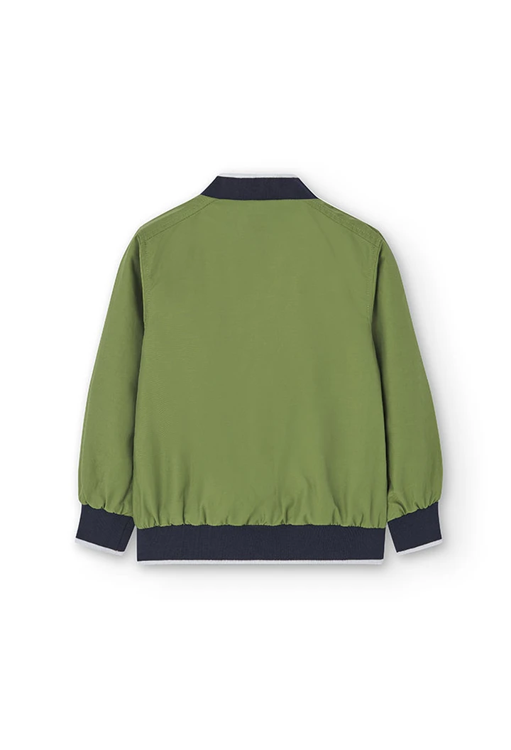 Veste en tissu technique pour garçon en vert