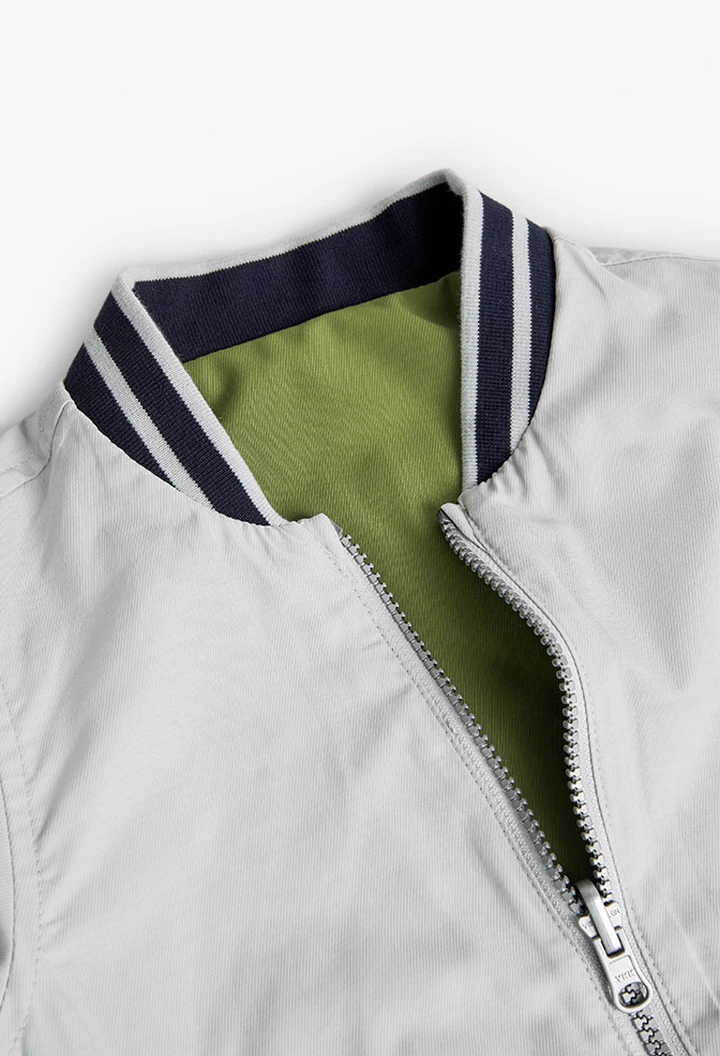 Veste en tissu technique pour garçon en vert