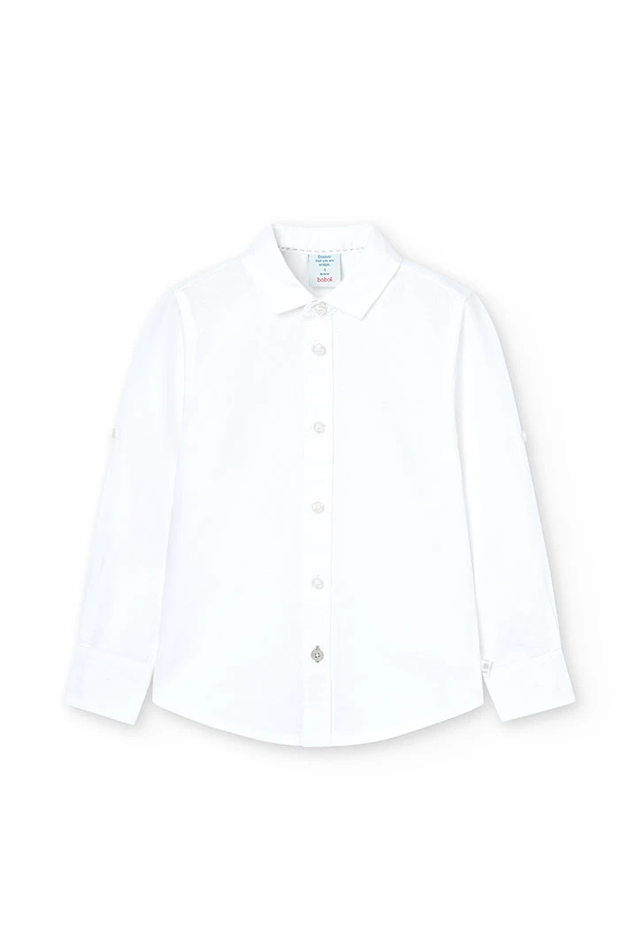 White linen boy\'s shirt