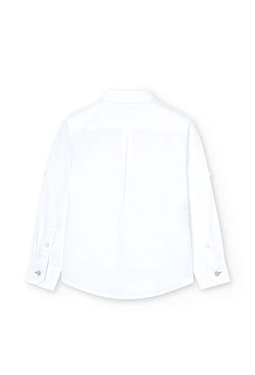 White linen boy\'s shirt