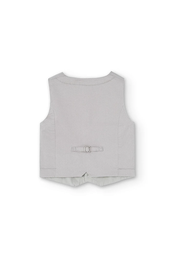 Gilet satin imprimé garçon