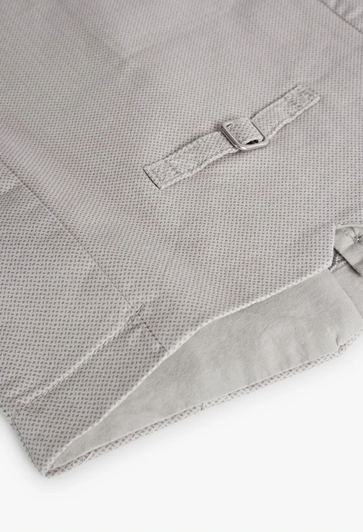 Gilet satin imprimé garçon