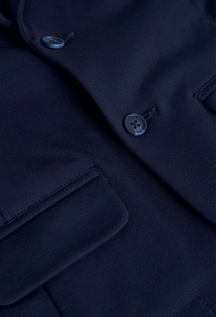 Blazer tricoté bleu marine pour garçon
