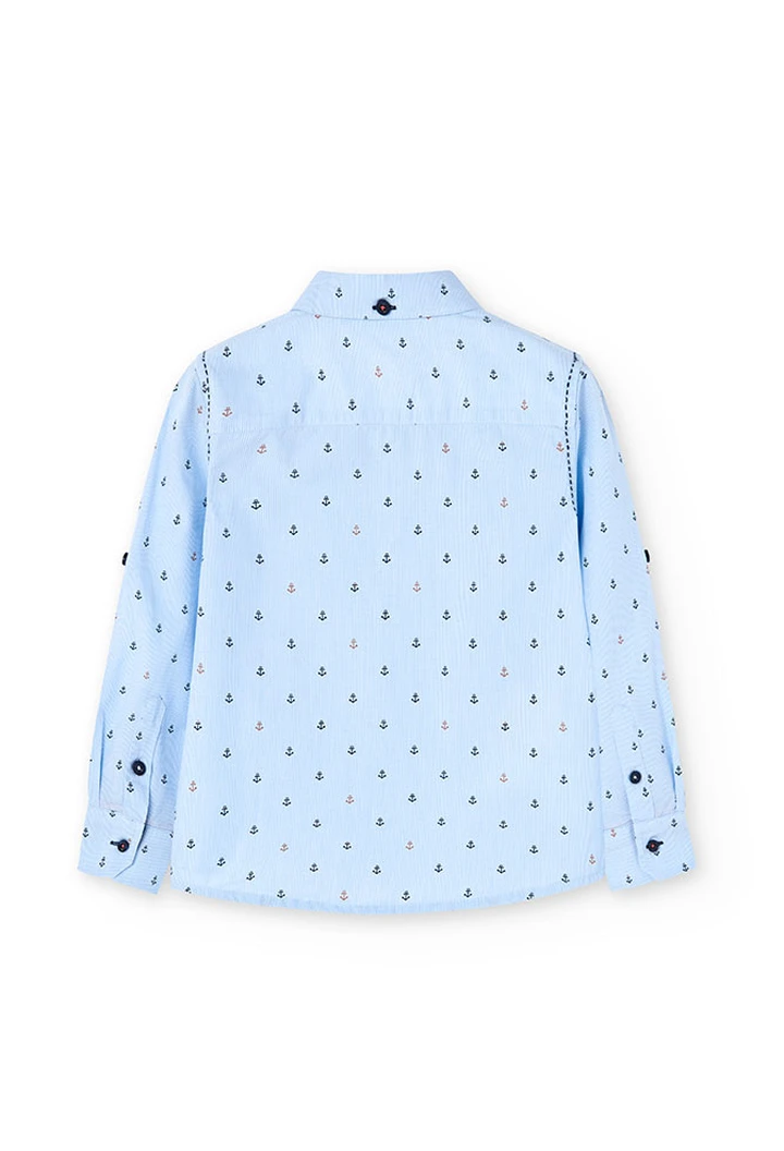 Chemise imprimée en popeline pour garçon