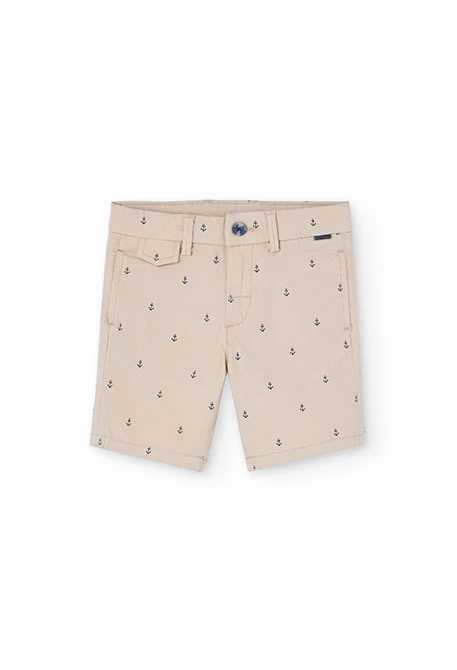 Boy's satin shorts with print