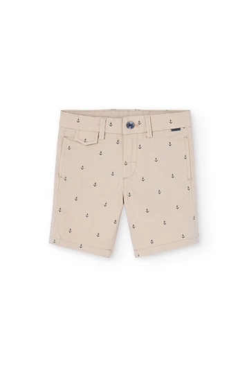 Boy\'s satin shorts with print