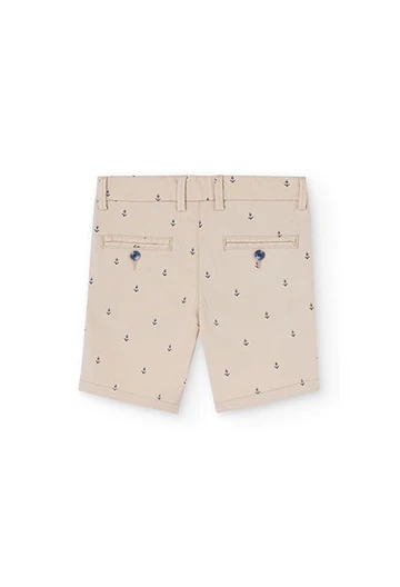 Boy\'s satin shorts with print