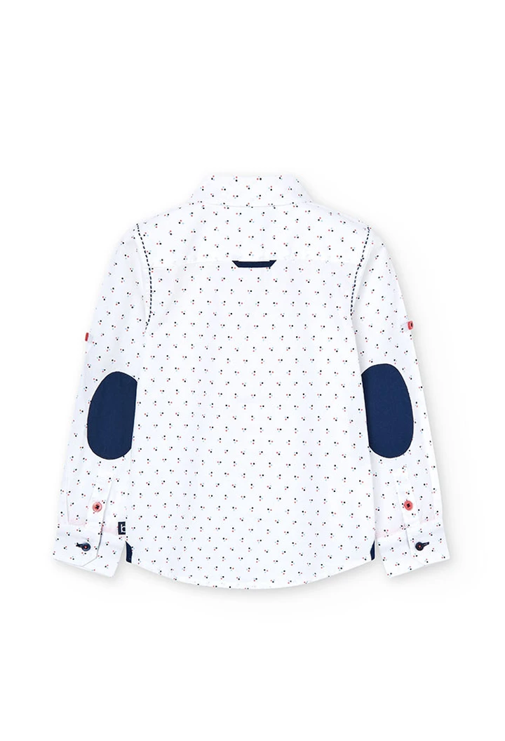 Chemise imprimée en popeline pour garçon